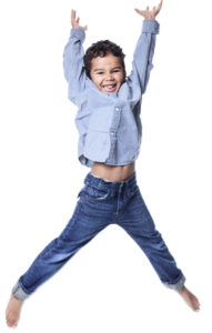 child jumping