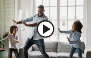 family dancing