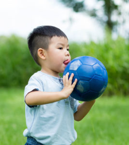 boy with a ball