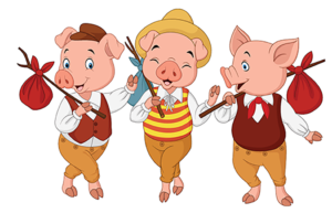 Three little pigs