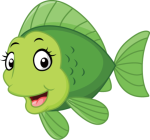 cute green fish