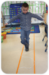 boy walking a curvy path