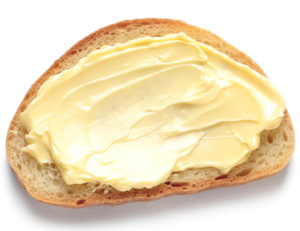 buttered bread